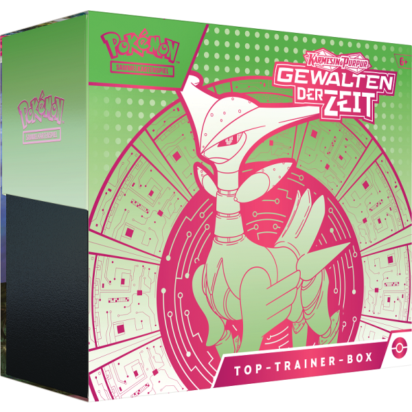 Pokémon-Sammelkartenspiel: Top-Trainer-Box Karmesin & Purpur – Gewalten der Zeit (DE)