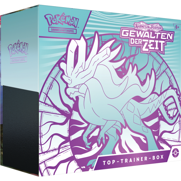 Pokémon-Sammelkartenspiel: Top-Trainer-Box Karmesin & Purpur – Gewalten der Zeit (DE)